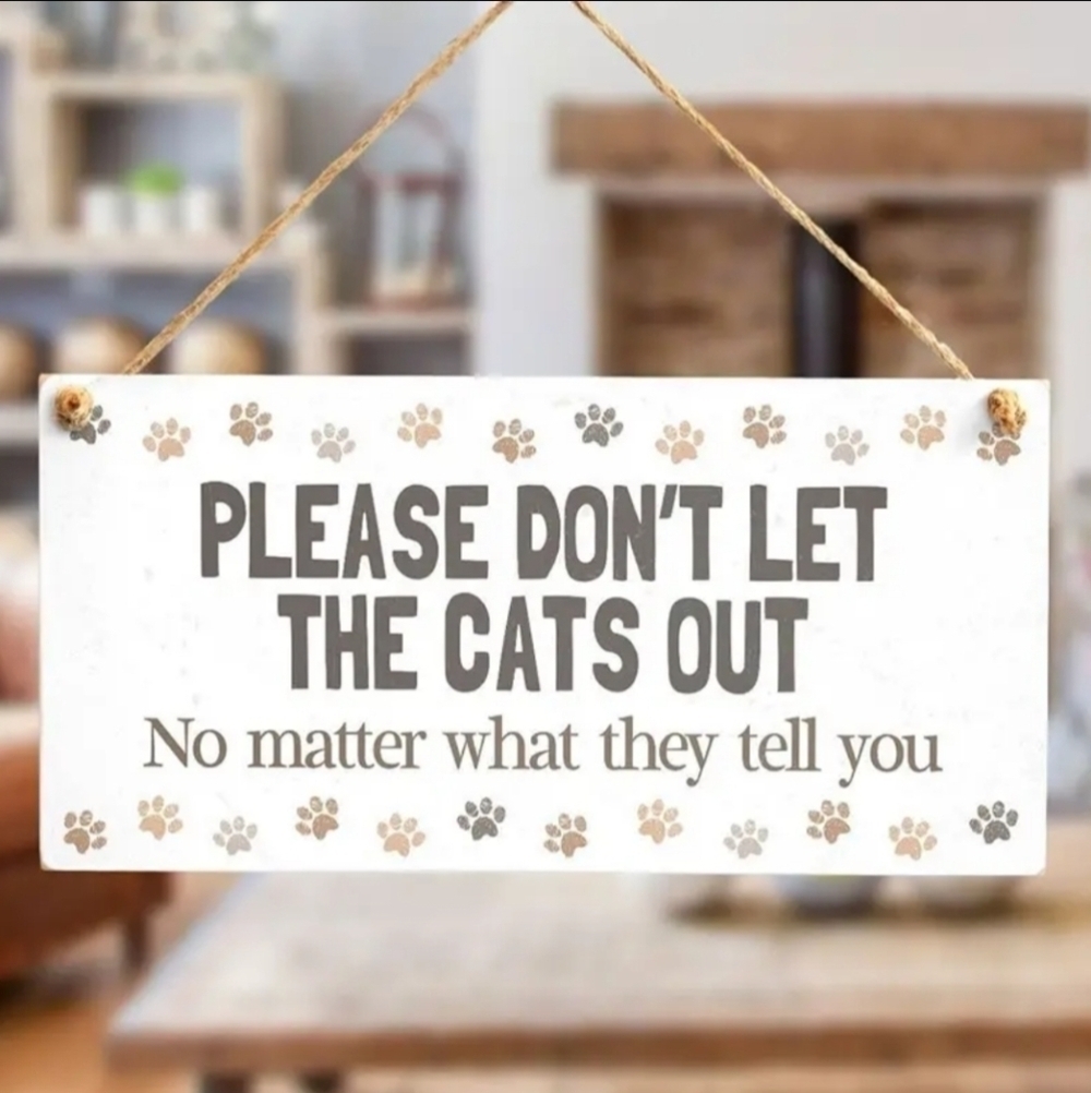 New funny cat wooden size decorations